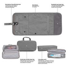 Carica l'immagine nel visualizzatore di Gallery, Wind Took Bolsa da Toilette Beauty Case Viaggio Wash Bag Grigio Argento - Ilgrandebazar