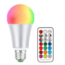 Carica l'immagine nel visualizzatore di Gallery, Lampadine Colorate E27 10W, LED Dimerabile RGB+ Bianco Caldo 10W 1 Pezzo