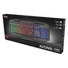 Carica l'immagine nel visualizzatore di Gallery, Trust Gaming GXT 830-RW Avonn Tastiera da Gioco Illuminata, Nero [Layout