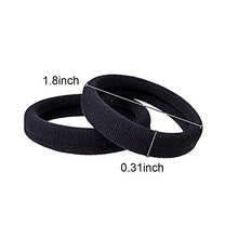 Carica l'immagine nel visualizzatore di Gallery, 30 Pezzi Grande Nero Elasticizzato Elastico Elastici per Capelli di one