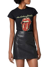 Carica l'immagine nel visualizzatore di Gallery, Rolling Stones Plastered Tongue Camicia Donna M, Nero (Black) - Ilgrandebazar