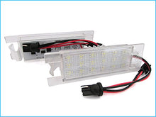 Carica l'immagine nel visualizzatore di Gallery, CARALL Kit Luci Targa Led Bianco Canbus No Errore 12V 5W Attacco T10 Plug... - Ilgrandebazar