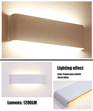 Carica l'immagine nel visualizzatore di Gallery, OOWOLF LED Lampada da Parete Interno 12W 1200LM, Applique Interno... - Ilgrandebazar
