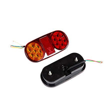 Carica l'immagine nel visualizzatore di Gallery, ETUKER 2PCS Rimorchio LED Fanali Posteriori, 12V Impermeabile Universale