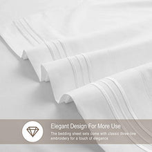 Carica l'immagine nel visualizzatore di Gallery, Veeyoo - Set biancheria da letto con tessuto Singolo (99 cm × 190 cm), Bianca