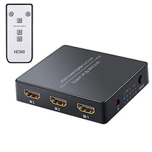 Carica l'immagine nel visualizzatore di Gallery, LiNKFOR 4K HDMI Switch 3 In 2 Out con IR Telecomando 3 Porte Switcher 2...