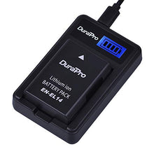 Carica l'immagine nel visualizzatore di Gallery, DuraPro Rapid EN-EL14 - Caricabatterie USB LCD per Nikon EN-EL14, EN-EL14a e...