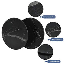 Carica l'immagine nel visualizzatore di Gallery, Cizen Sottobicchieri Antiscivolo, 6pz in Marmo per Birra Nero - Ilgrandebazar