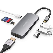 Carica l'immagine nel visualizzatore di Gallery, Hub USB C, dodocool Adattatore 7-in-1 USB-c con HDMI 4K, Lettore di...