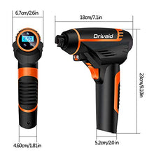 Carica l'immagine nel visualizzatore di Gallery, Drivaid Compressore Aria Portatile Auto, Ricaricabile Elettrico Batteria,... - Ilgrandebazar