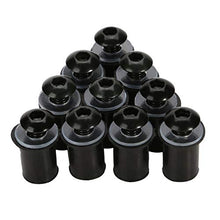 Carica l'immagine nel visualizzatore di Gallery, OSAN Parabrezza bullone 10Pz Universale CNC Moto Bulloni Nero - Ilgrandebazar