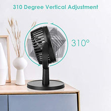 Carica l'immagine nel visualizzatore di Gallery, Mini Ventilatore USB da Tavolo a 4 Velocità Portatile Silenzioso, Rotazione...