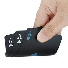 Carica l'immagine nel visualizzatore di Gallery, Impermeabile nero carte da poker gioco professionali di Hot