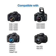 Carica l'immagine nel visualizzatore di Gallery, Miady, set di 2 batterie LP-E10 e caricabatterie per fotocamera compatibile...