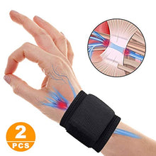Carica l'immagine nel visualizzatore di Gallery, SUPRBIRD 2 Pezzi Polsiera Elastica Supporto per Polso, Polso Fascia Tutore...