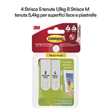 Carica l'immagine nel visualizzatore di Gallery, Comando 17203 - Strisce a quadri sospese, 4 Set di strisce S/M, Bianco - Ilgrandebazar