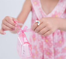 Carica l'immagine nel visualizzatore di Gallery, Set di anelli regolabili per bambine in argilla polimerica, con grazioso... - Ilgrandebazar