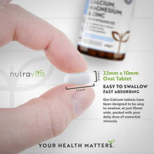 Carica l'immagine nel visualizzatore di Gallery, Calcio Magnesio Zinco e Vitamina D3-365 Compresse Vegetariane - Integratore...