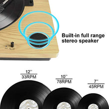 Carica l'immagine nel visualizzatore di Gallery, Giradischi bluetooth per vinile con altoparlanti stereo, giradischi per...