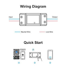 Carica l'immagine nel visualizzatore di Gallery, Sonoff BASICR2- Interruttore WiFi Wireless intelligente per Smart BASICR2