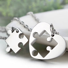 Carica l'immagine nel visualizzatore di Gallery, Oidea Collana per Coppia Lovers in Acciaio Inox con Pendente Argento - Ilgrandebazar