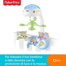 Carica l'immagine nel visualizzatore di Gallery, Fisher-Price CDN41 Giostrina degli Orsetti, Proiettore di Luci e Suoni per...