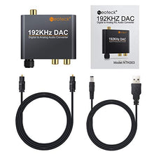 Carica l'immagine nel visualizzatore di Gallery, Neoteck DAC Convertitore 192Khz Controllo Volume -Adattatore di Nero