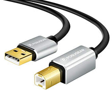 Carica l'immagine nel visualizzatore di Gallery, POSUGEAR [3M] Cavo Stampante 3 Metri USB 2.0 Cavetto Placcato Oro per...