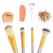 Carica l'immagine nel visualizzatore di Gallery, 18 Pezzi Pennelli Trucco Set di 18 eleganti pennelli bianchi per il trucco