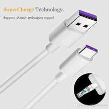 Carica l'immagine nel visualizzatore di Gallery, HUAWEI Cavo Fast Type-C Ap71 Supercharge Cavetto Ricarica Veloce Dati...