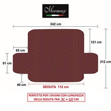 Carica l'immagine nel visualizzatore di Gallery, Moonange Copridivano 2 Posti Reversibile 2 posti, Cioccolato/Beige