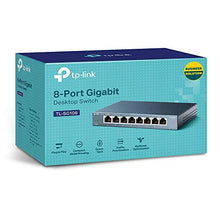 Carica l'immagine nel visualizzatore di Gallery, TP-Link TL-SG108 Switch 8 Porte Gigabit, 10/100/1000 Mbps, Plug &amp; Play,... - Ilgrandebazar