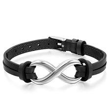 Carica l'immagine nel visualizzatore di Gallery, Oidea Bracciale Braccialetto per Uomo Donna in Pelle Nero - Ilgrandebazar