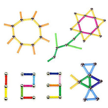 Carica l'immagine nel visualizzatore di Gallery, Veatree 206 Pezzi Puzzle Blocchi magnetici Giocattoli, 10colors-206pcs