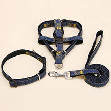 Carica l'immagine nel visualizzatore di Gallery, Set guinzaglio per Cani Collare in Denim Gatto di Small, Nero - Ilgrandebazar