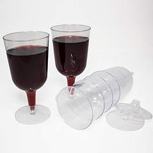 Carica l'immagine nel visualizzatore di Gallery, 48 Pezzi Bicchieri da Vino in Plastica USA e Getta, Trasparente 180ml -... - Ilgrandebazar
