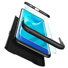 Carica l'immagine nel visualizzatore di Gallery, ivencase Cover Samsung Galaxy A80 + Vetro Temperato, Premio Ibrido Nero