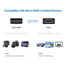 Carica l'immagine nel visualizzatore di Gallery, Rankie Cavo Micro HDMI a ad Alta velocità, Supporta Ethernet, 1.8m, Nero - Ilgrandebazar