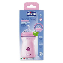 Carica l'immagine nel visualizzatore di Gallery, Chicco 00080837110000 Biberon Natural Feeling, 6m+, 330ml, Rosa - Ilgrandebazar