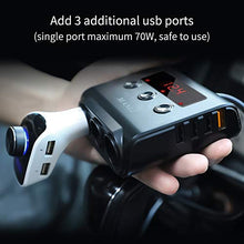 Carica l'immagine nel visualizzatore di Gallery, MANLI Sdoppiatore Accendisigari, 12V/24V Adattatore da 3 accendisigari 4 USB