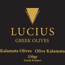 Carica l'immagine nel visualizzatore di Gallery, Lucius - Olive Nere Kalamata Intere – 250g – grandi con...