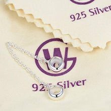 Carica l'immagine nel visualizzatore di Gallery, GW autentico 925 argento Sterling catena di sicurezza con due tappi perline... - Ilgrandebazar