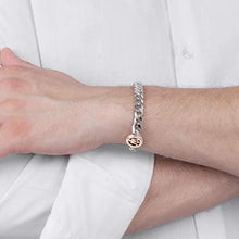 Carica l'immagine nel visualizzatore di Gallery, Bracciale da uomo, Collezione Maserati Jewels, in acciaio con dettaglio in... - Ilgrandebazar