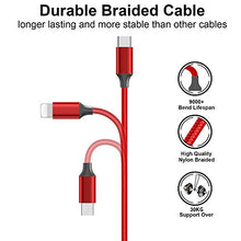 Carica l'immagine nel visualizzatore di Gallery, GIANAC Multi Cavo di Ricarica, [1.5M] 3 in 1 Nylon Cavetto Micro Rosso