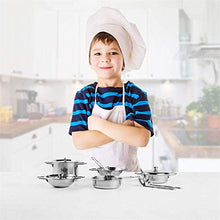 Carica l'immagine nel visualizzatore di Gallery, Giocattoli per Pentole Cucina Bambini, in Acciaio...