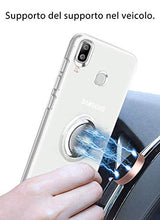 Carica l'immagine nel visualizzatore di Gallery, ZHIYIJIA per Cover Samsung Galaxy A20e Ring 360°Regolabile Anello