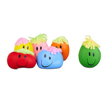 Carica l'immagine nel visualizzatore di Gallery, relaxdays Antistress 6 cm, con Smorfia e Capelli, Palla Morbida per Bambini,...