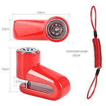 Carica l'immagine nel visualizzatore di Gallery, Blocco Freno a Disco,Scooter Elettrico Rosso+Corda di Promemoria - Ilgrandebazar