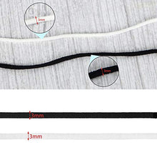 Carica l'immagine nel visualizzatore di Gallery, YHmall 2 Pezzi Elastico per Cucito, Corda Elastica Cordino Bianco + Nero
