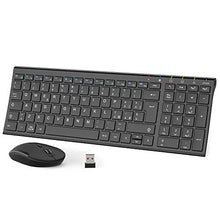 Carica l'immagine nel visualizzatore di Gallery, iClever Tastiera e Mouse Wireless - e Portatili Nero